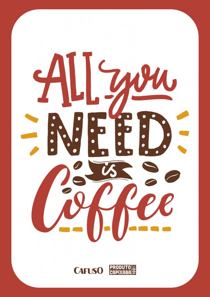 Quadro-de-cantinho-do-café-para-imprimir-com-a-frase-“All-you-need-is-coffee”