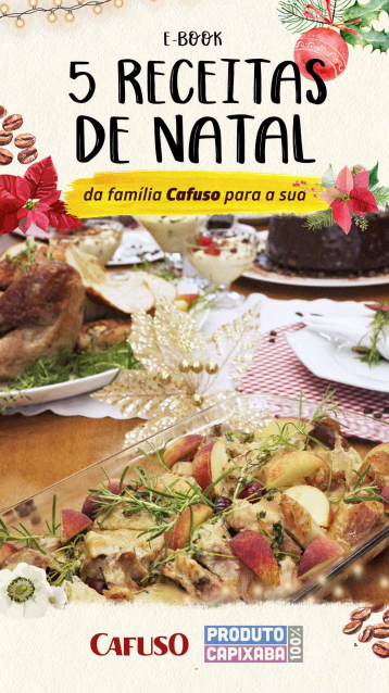Receitas natalinas: E-book com 5 pratos para a ceia de Natal - Café Cafuso  | Realcafé